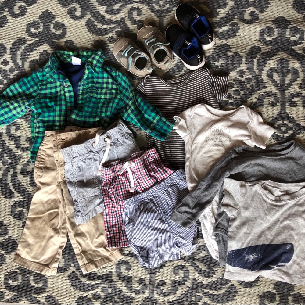Size 12 Month Baby Boy Clothes 11-Piece Bundle Lot